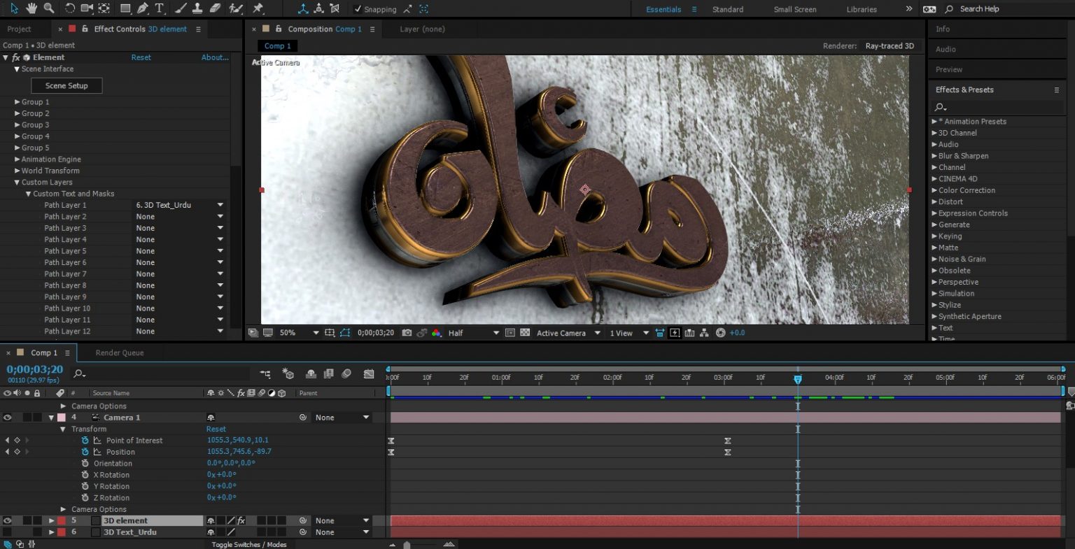 adobe after effects tutorials writing text animation