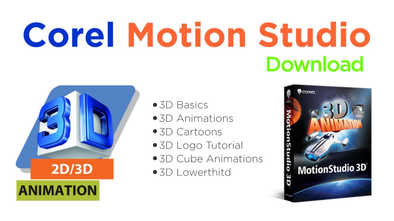 corel motion studio 3d templates