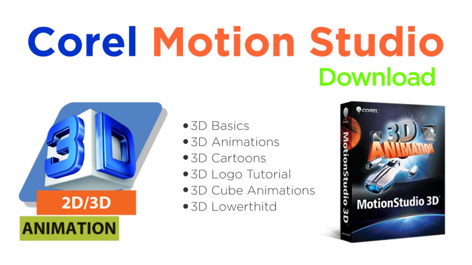 corel motion studio 3d free templates