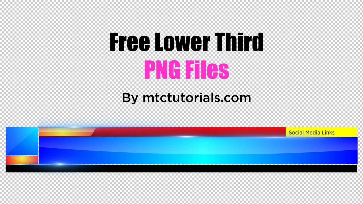 Royalty Free Professional Lower Thirds PNG Templates