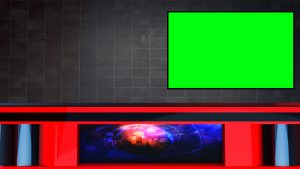 News channel table with green screen TV - MTC TUTORIALS