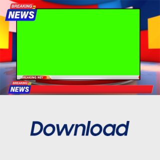 Breaking News Frame Green Screen Template - MTC TUTORIALS