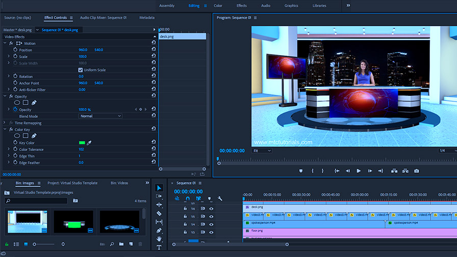 News Studio Adobe Premiere Template free - MTC TUTORIALS