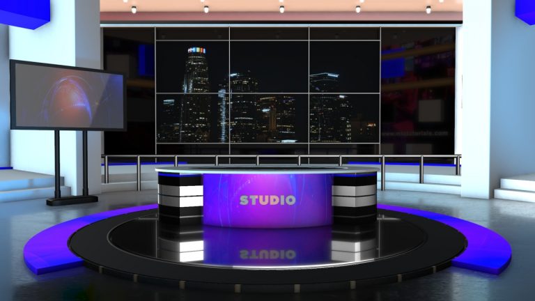 modern virtual news studio after effects template free download