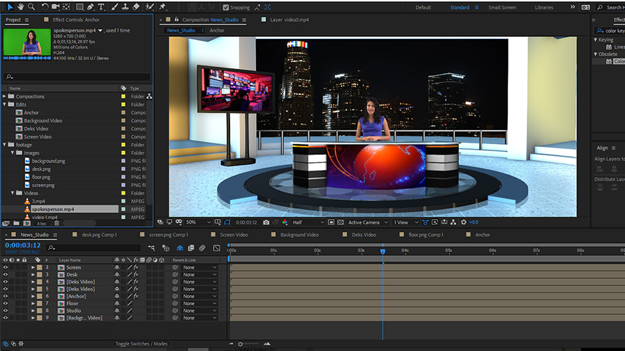 News Studio After Effects And Premiere Template Free Mtc Tutorials